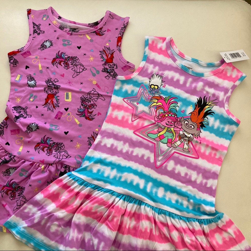 Dreamworks Trolls cute pink soft dresses 2164 - Picture 7 of 9